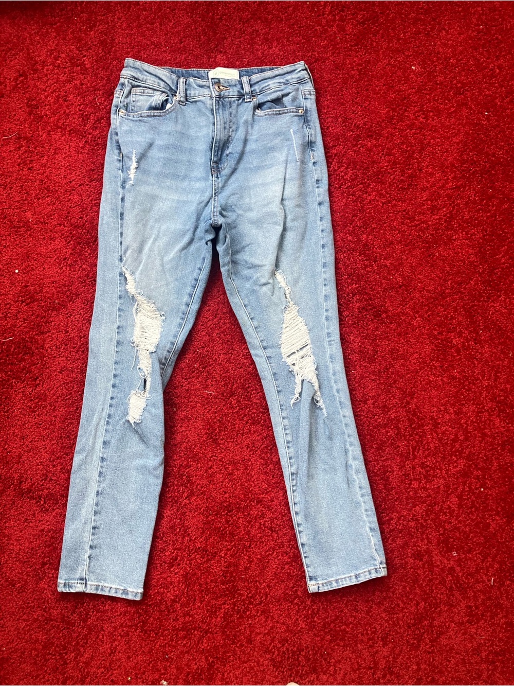 Celebrity Pink Light Blue Distressed Skinny Jeans Women’s Size 3/26 Waist